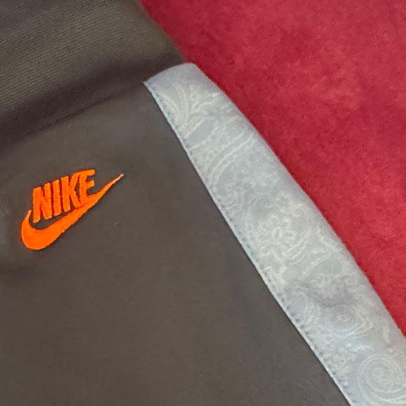 Nike Kids Navy Blue Track Pants Baby Blue Trim Pockets Girls Small size 7-8 - Picture 13 of 16